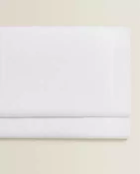 Простыня Zara Home Cotton Percale Flat, 500 нитей, белый