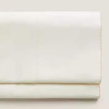 Простыня Zara Home Flat With Trim, бежевый