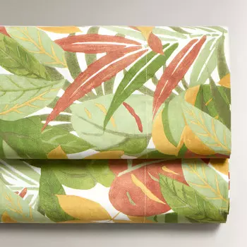 Простыня Zara Home Leaf Print, мультиколор