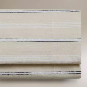 Простыня Zara Home Striped Cotton, бежевый