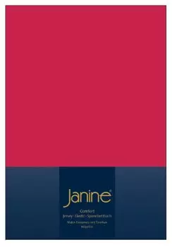 Простыня Жанин ЭЛАСТИК - 200 Х 200 красный Original Janine
