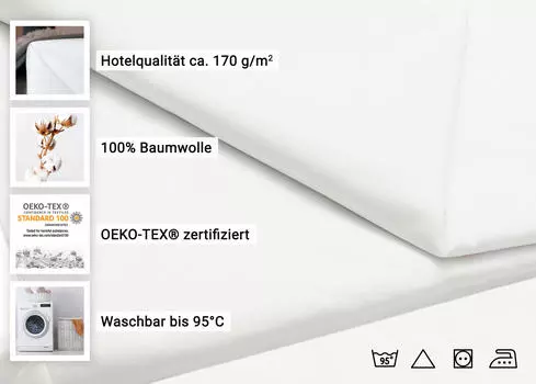 Простыня Zollner, белый