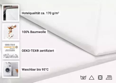 Простыня Zollner, белый