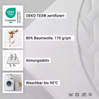 Простыня Zollner, белый