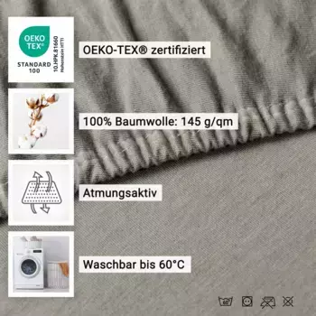 Простыня Zollner, коричневый