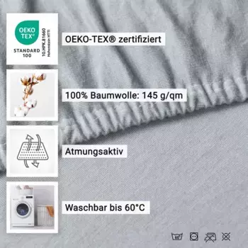 Простыня Zollner, серый