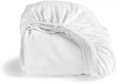 Простыня Золушка "двойной трикотаж", без утюга и узлов, высотой до 35см Cinderella 180х200-210 см, 1 шт., белый