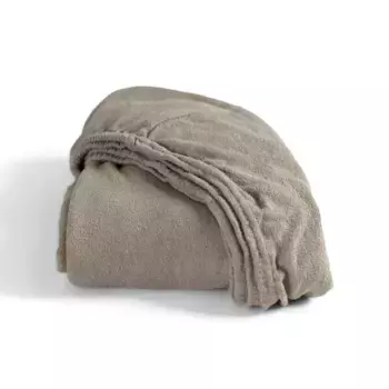 Простыня "Золушка" "махровая", не гладкая и не спутывается Cinderella 140х200-210 см, 1 шт., серо-коричневый