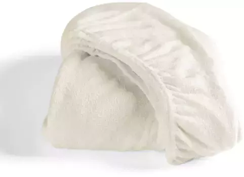 Простыня "Золушка" "махровая", не гладкая и не спутывается Cinderella 120х200-210 см, 1 шт., слоновая кость