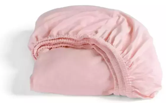 Простыня "Золушка" на подгонке "Джерси", без глажки и узлов, высотой до 25 см Cinderella 80-90х210-220 см, 1 шт., розовый