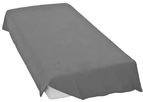 Простыня Золушка "Полотенце домашнее Renforce", без резинки Cinderella 200х260 см, 1 шт., цвет anthrazit