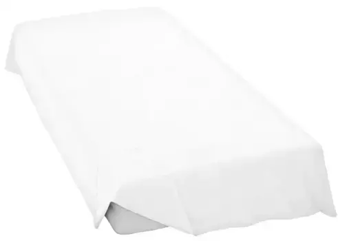 Простыня Золушка "Полотенце домашнее Renforce", без резинки Cinderella 180-200х260 см, 1 шт., белый