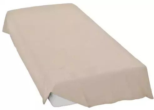 Простыня Золушка "Полотенце домашнее Renforce", без резинки Cinderella 240х260 см, 1 шт., серо-коричневый