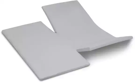 Простыня "Золушка" " Простыня для двойных топперов (до 15 см)", эластичность для гладко застеленной кровати Cinderella 180х200-210 см, 1 шт., светло-серый