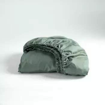 Простыня "Золушка" "Простыня (до 25 см)", приятная на коже Cinderella 140х200 см, 1 шт., зеленый