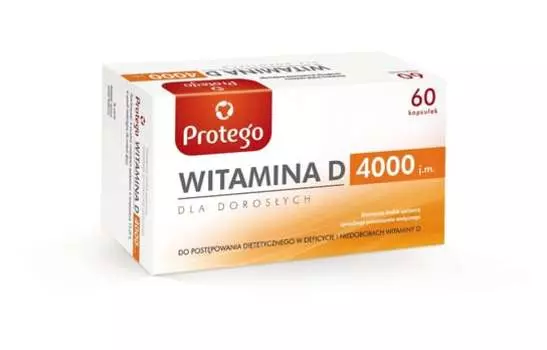 Protego Витамин D 4000, Добавка , 60 капсул Salvum Lab