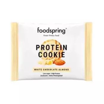 Протеиновое печенье с белым шоколадом и фундуком Protein Cookie White Chocolate-Almond Foodspring, 1 UD
