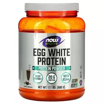 Протеиновый порошок NOW Foods Sports сливочный шоколад, 680г