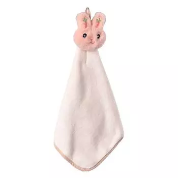 Протираемое полотенце Мягкое утолщенное суперабсорбирующее быстросохнущее подвесное дизайнерское чистящее коралловое флисовое полотенце с рисунком кролика для кухни, ванной комнаты, отеля, чайное полотенце для детей, светло-серое Stuttg, бежевый