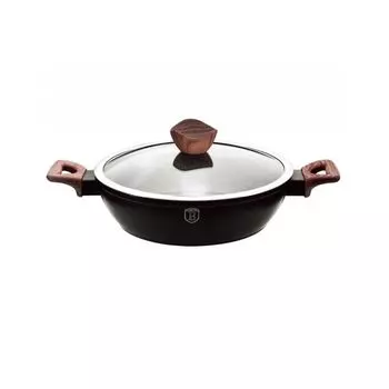 Противень для выпечки Berlingerhaus с крышкой с мраморной поверхностью 28 см Ebony Line Rosewood BH-1739