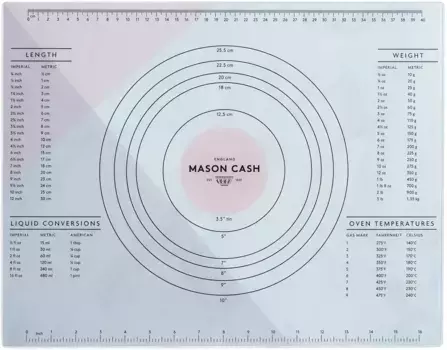 Противень для выпечки Mason Cash, (1 шт.), стекло, с разными единицами измерения 35х45 см, белый