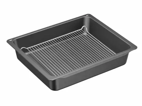 Противень NEFF "Z12CN10A0", нержавеющая сталь, идеально подходит для запеканок, цвет anthrazit