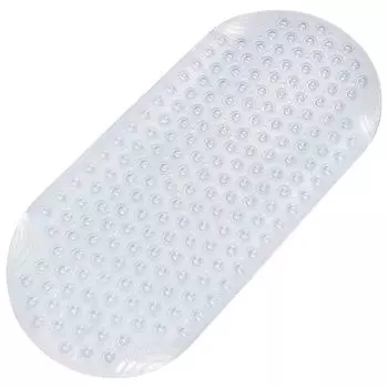 Противоскользящая ванна из ПВХ с массажной текстурой, прочные присоски, без запаха, устойчивая к выцветанию, прозрачная Stuttg, прозрачный