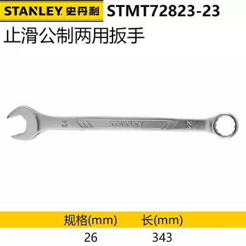 Противоскользящий гаечный ключ двойного назначения Stanley, открытый ключ для цветов сливы, ручной инструмент, 26 мм STMT72823-23