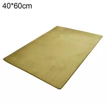 Противоскользящий утолщенный коврик из кораллового флиса, ковер, украшение для гостиной, спальни, травяно-зеленый, размеры: 40*60 см Stuttg, мультиколор