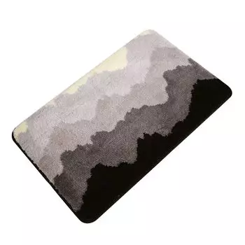 Противоскользящий водопоглощающий ковер для ванной комнаты, кухни, прихожей, домашнего декора, серый, размеры: 60 x 80 см Stuttg