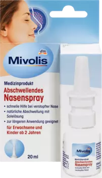 Противозастойный назальный спрей 20мл Mivolis