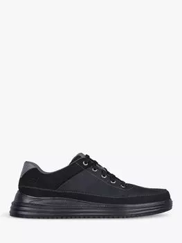 Проверенные кожаные кроссовки Aldeno Skechers, черный