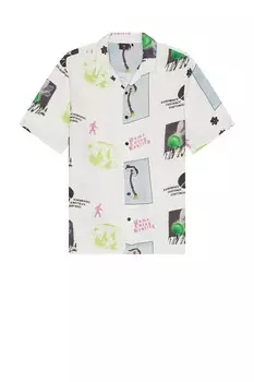 Проверка реальности рубашка для боулинга Thrills, бежевый