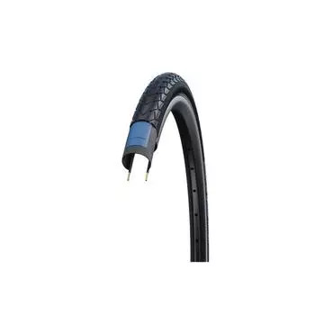 Проволочная шина Marathon Racer — 26x1,50 дюйма — RaceGuard — светоотражающие полосы — черная SCHWALBE, черный / серебристый / черный