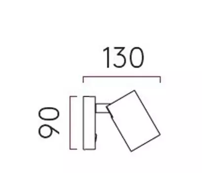 Прожектор Astro Ascoli с одним переключателем, бронза, коричневый