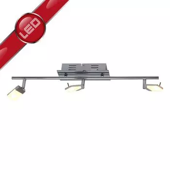 Прожектор Brilliant Hajo LED 3W BA 3 LNG, 3 лампы хром/белый G16416/15