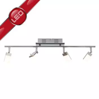 Прожектор Brilliant Hajo LED 3W BA 4 LNG, 4 лампы хром/белый G16431/15