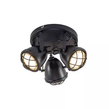 Прожектор Lindby 'Biona' черного цвета из металла