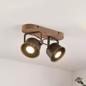 Прожектор Lindby 'Rubinjo' черного цвета из металла