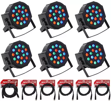 Прожектор Rockville RockPAR50 LED RGB Compact Par Can DJ