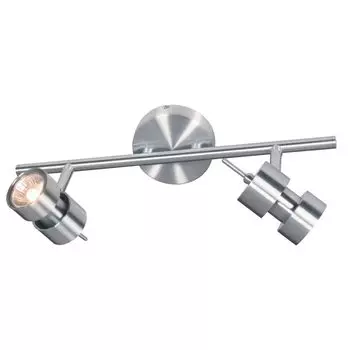 Прожектор Steinhauer Natasja LED 2 лампы серебристый матовый 38x18см, серебро