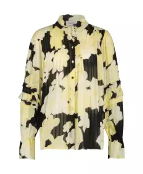 Прозрачная блузка с воротником с рюшами Fabienne Chapot, мультиколор