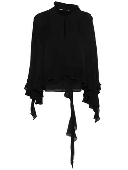 Прозрачная блузка Twist Dorothee Schumacher, черный