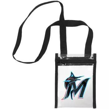 Прозрачная большая сумка через плечо FOCO Miami Marlins To Go