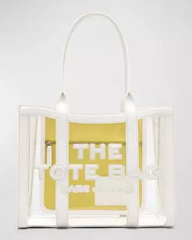Прозрачная большая сумка среднего размера Marc Jacobs, цвет White