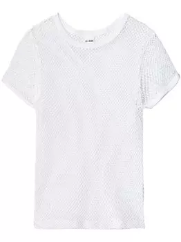 Прозрачная футболка RE/DONE, белый