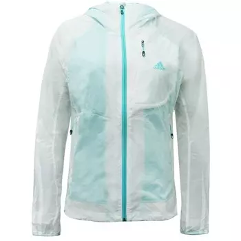 Прозрачная куртка Adidas, белый