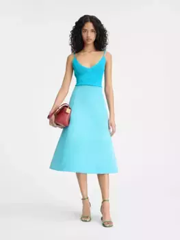 Прозрачная майка Ла Спаллина Jacquemus, бирюзовый