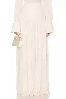 Прозрачная макси-юбка Helsa, ваниль