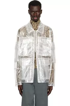 Прозрачная нейлоновая куртка Dries Van Noten, цвет transparent